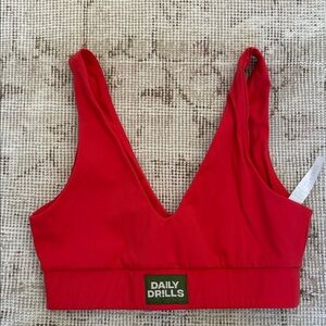 Daily Drills
GO! V-NECK BRA
Red
Small
Never worn
